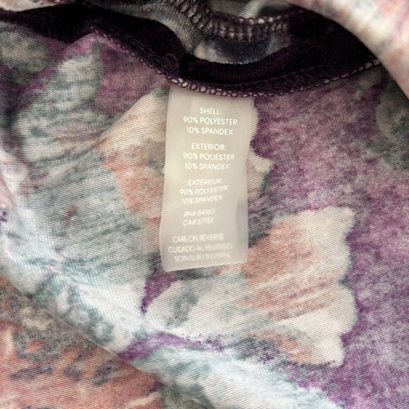 Calvin Klein Womens Velvet Puff Sleeve Floral Dress Size 14 Wedding Whimsigoth - Picture 9 of 14